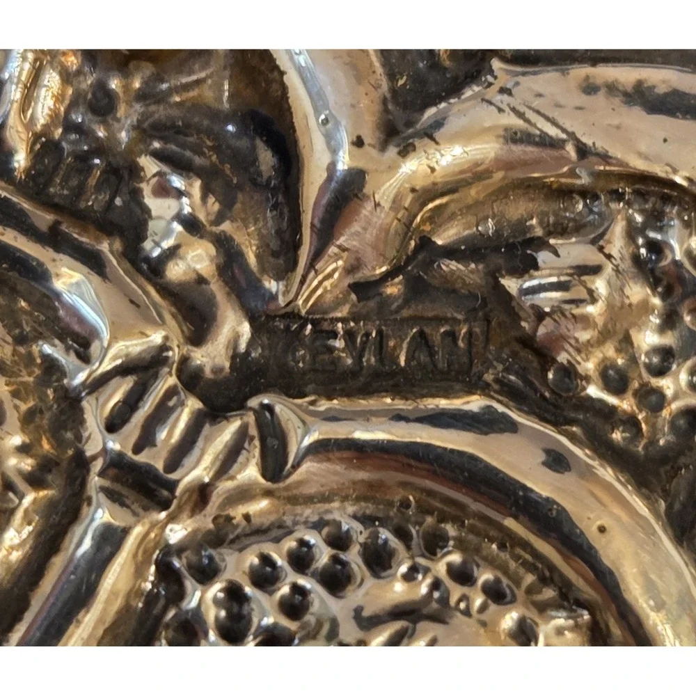 Beautiful Antique Persian Courting Mirror made from 900 Coin Silver - Some Dents